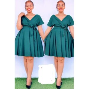 Share this product    Women Elegant V Neck Evening Party Dress,Green